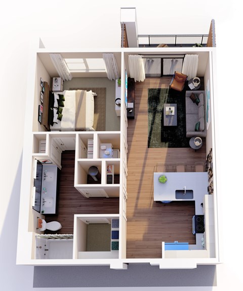 1 Bedroom Apartment | Revelstoke | A1 Floor Plan